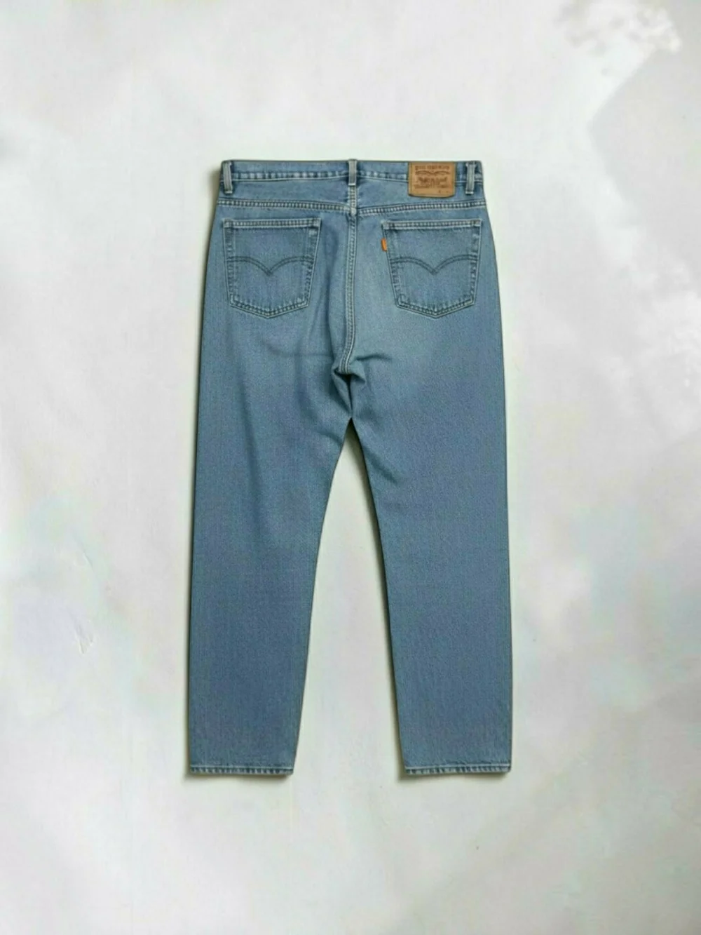 Vtg 1990 Levis 505 Orange Tab Jeans USA Mens Tag 42x32 Measures 40x32 Blue